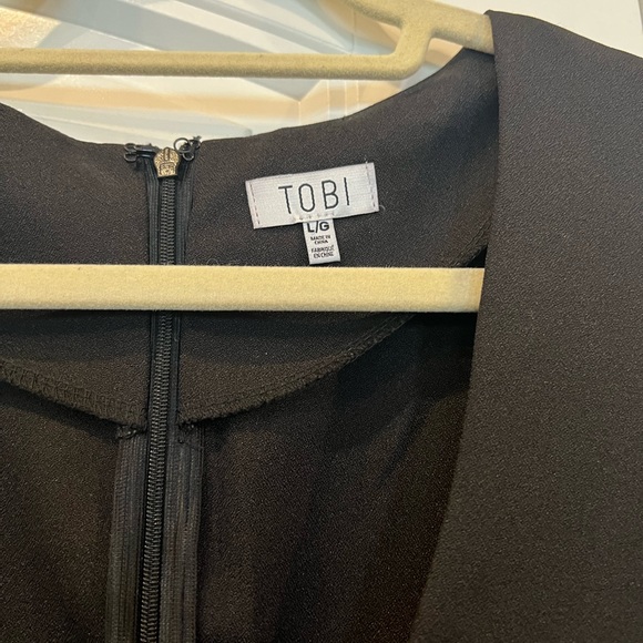 NWT Sexy Deep Cut Black dress - Picture 3 of 6